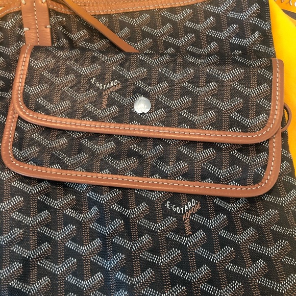*SOLD* GOYARD GOYARDINE ST. LOUIS GM BLACK/TAN - Picture 2 of 6